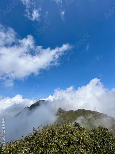 фотографія Cloud covered mountain on Fansipan hiking trail, Vietnam