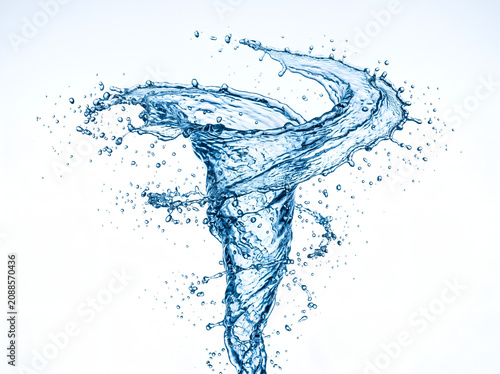 Dynamic water swirling in a mesmerizing whirlpool motion underwater