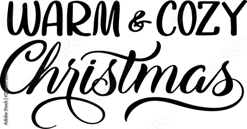 Warm and Cozy Christmas Brush Script and Block Letter Typography