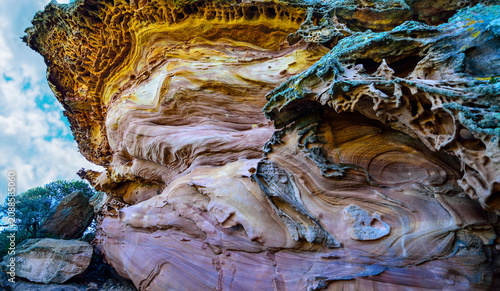Schilderij op canvas Piedras de Egipto en Menorca, formación de arenisca que la naturaleza a moldeado