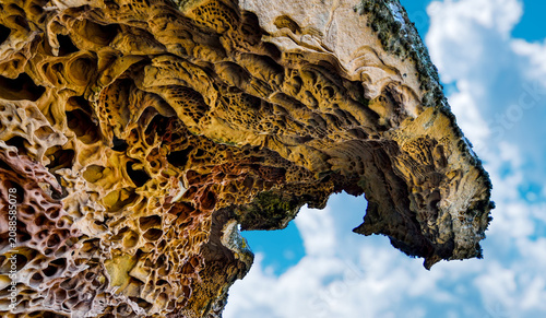 Schilderij op canvas Piedras de Egipto en Menorca, formación de arenisca que la naturaleza a moldeado