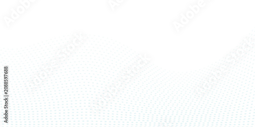 Fotografía Transparent Vector Gradient Blue Color Halftone Background Staggered Dots Patter