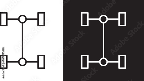 Car chassis icon