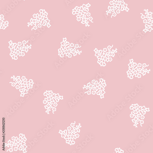 Slika na platnu morning glory vector line seamless pattern morning glory sign illustration