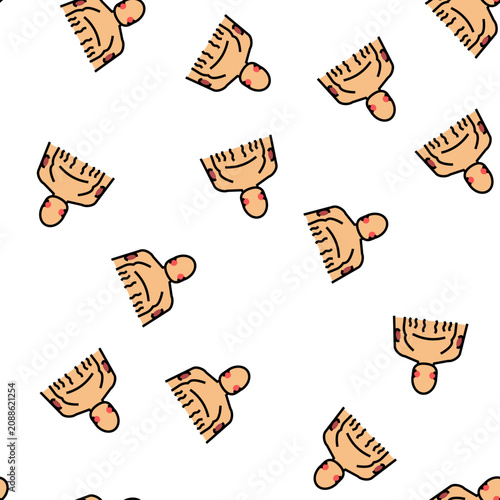Obraz na płótnie cushing disease endocrinology vector seamless pattern cushing disease endocrinol