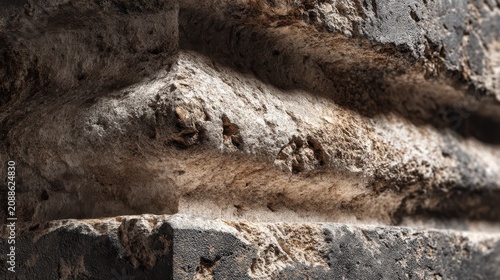 Limestone block surface with ancient patina, natural shadows in grooves, dimensional weathered texture, subtle tonal variations, minimalist composition, commercial background