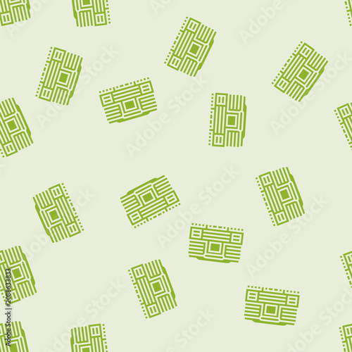 Bild auf Leinwand megastore shop vector glyph seamless pattern megastore shop sign illustration