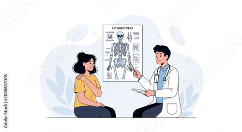 Doctor Consulting Patient About Arthritis And Skeletal Health