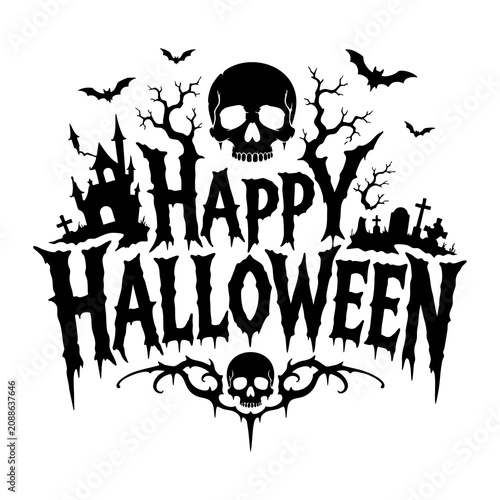 halloween skull and crossbones