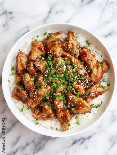 Ma po tofu chinese food in a bowl or plate image