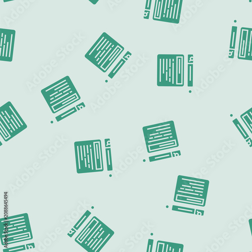 Bild auf Leinwand autocomplete nlp vector glyph seamless pattern autocomplete nlp sign illustratio