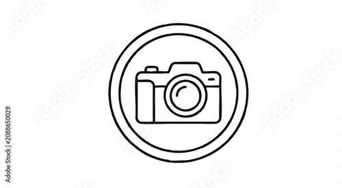 Camera Icon Graphic Design Element.