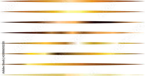 Horizontal gradient bands of gold and brown