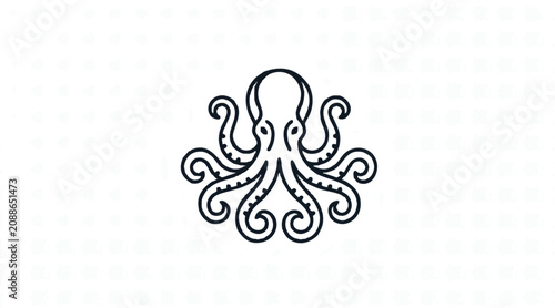 Detailed illustration of an octopus.