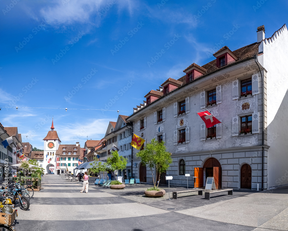 Obraz premium Altstadt, Wilisau, Schweiz 