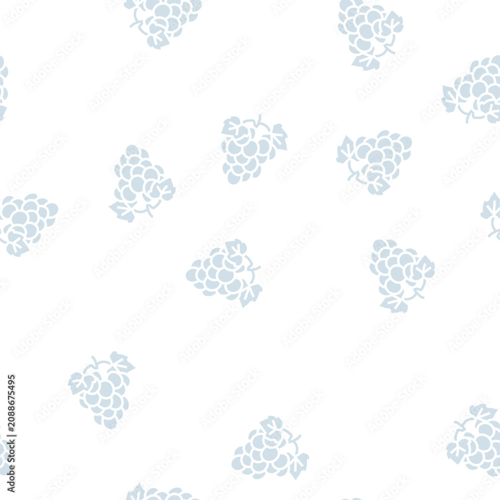 Obraz premium blue grape wine vector glyph seamless pattern blue grape wine sign illustration