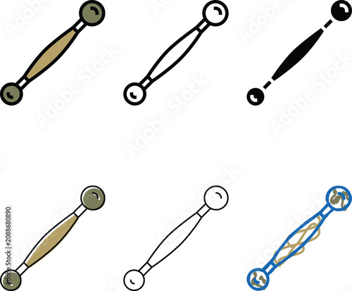 Φωτογραφία melon baller scoop color icon vector