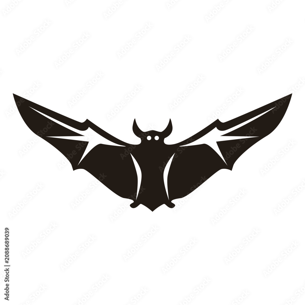 Fototapeta premium Black bat silhouette 12