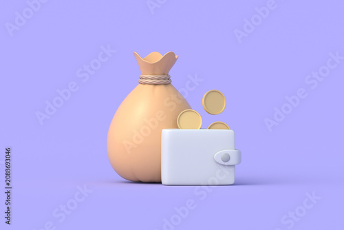 Obraz na plátně Transition from personal finances to big capital