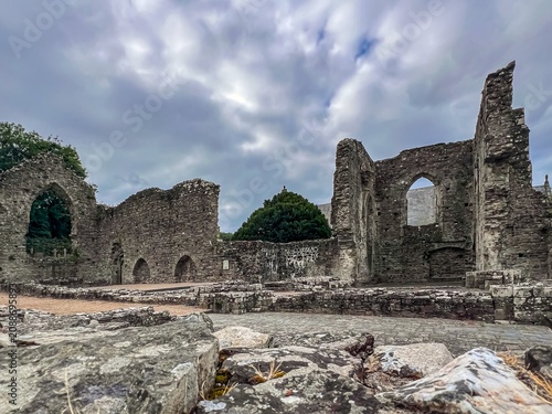 Canvas Print Abbey ruins