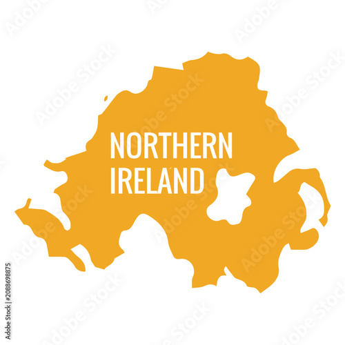 Northern ireland country map