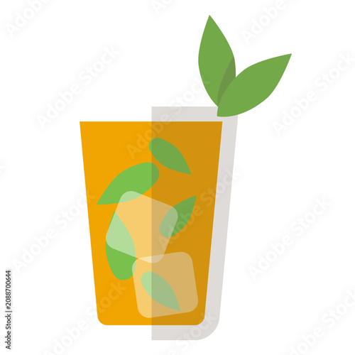 Obraz na plátne Mint julep cocktail icon