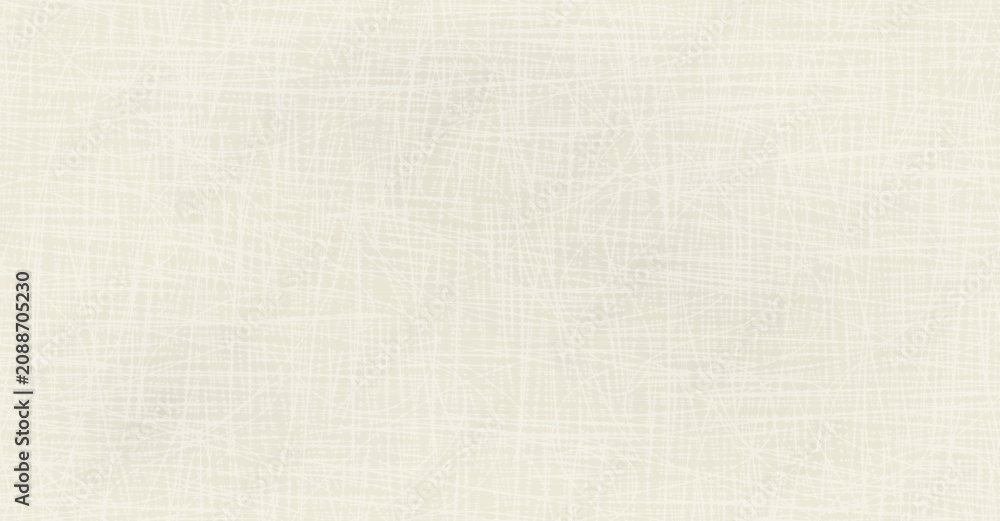 Fototapeta premium Beige cross hatch texture. Lines crosshatch linen abstract fabric canvas burlap overlay wallpaper. Sandstone texture. Dotted grain noise gradient background. Effect overlay. Vector
