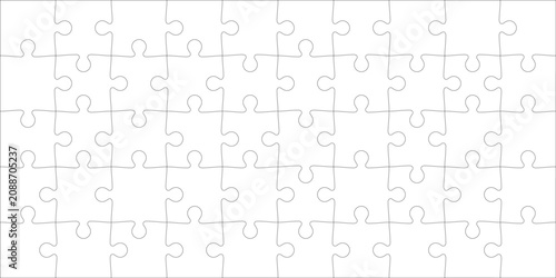 Konstfotografi Detailed various shapes puzzle grid overlay