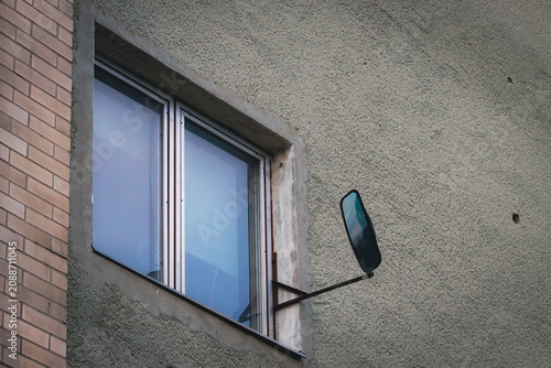 Photos Mirror on a window as a security feature