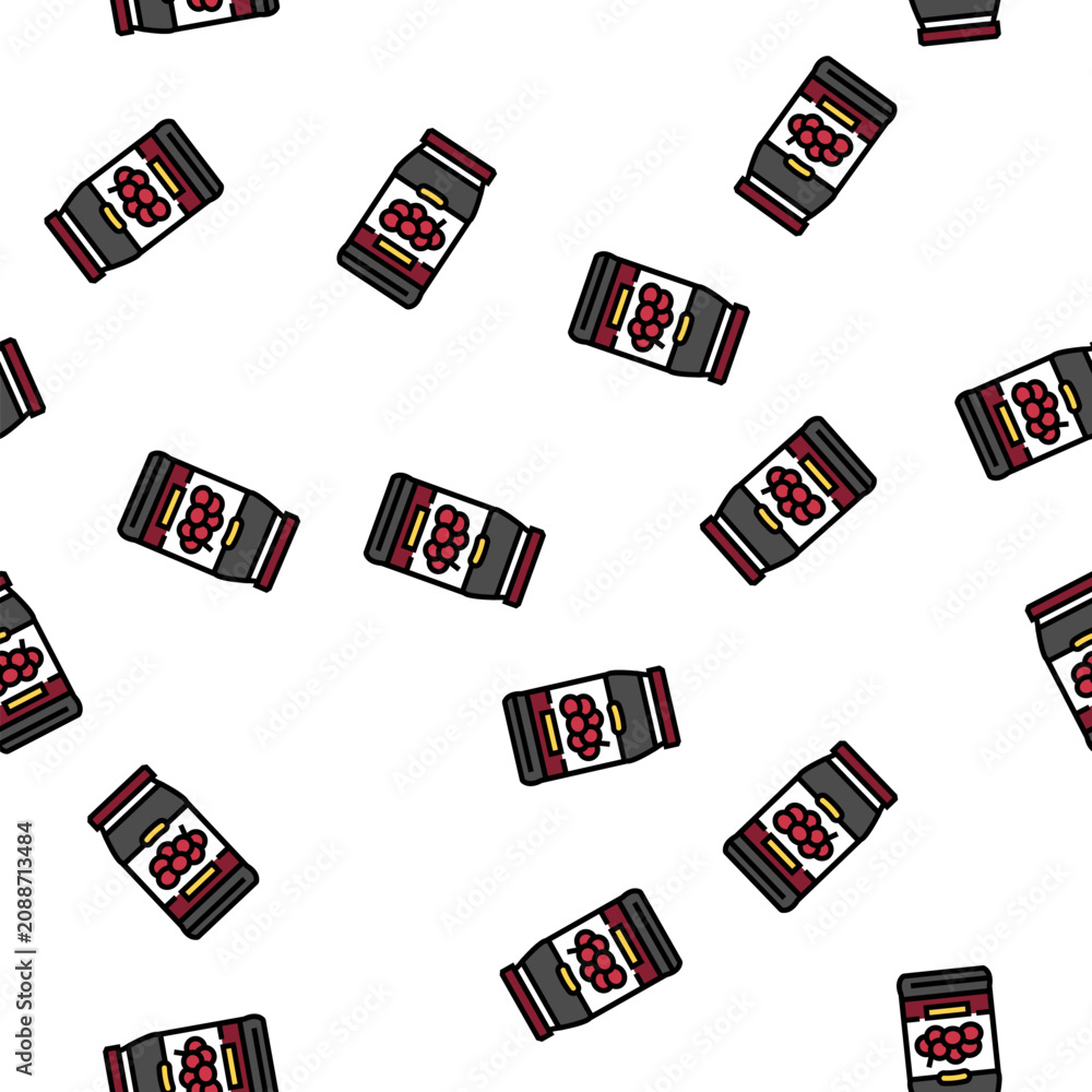 Obraz premium jam grape vector seamless pattern jam grape sign illustration