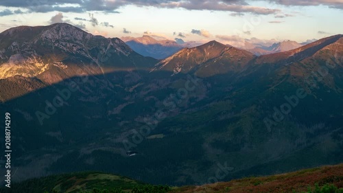 Majestic Tatras in Autumn: Mountain and Cloudscape Timelapse