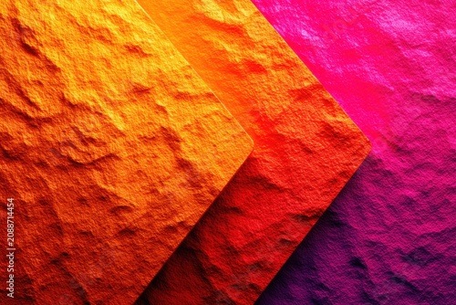 Colorful textured paper layers background