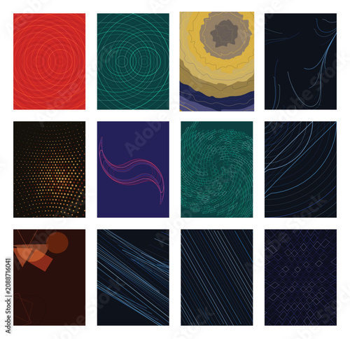 Geometric Patterns, Abstract Backgrounds, Colorful Textures, Vector Designs