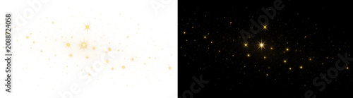 Golden Magic Dust Streak With Black Background Preview For Premium Holiday Banner And Sparkle Decoration