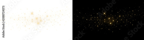 Wide Gold Glitter Particle Trail With Black Preview For Holiday Invitation And Luxury Decorative Overlay