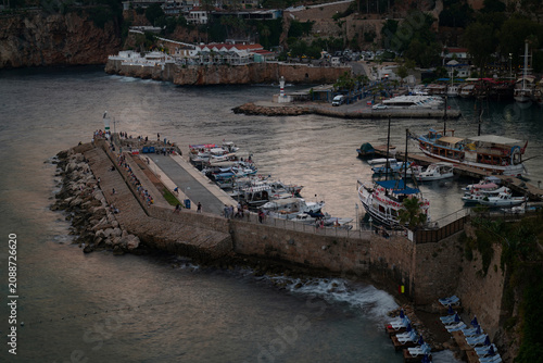 Kaleici Old Town, Antalya, Turkey. Marina and old harbor	
