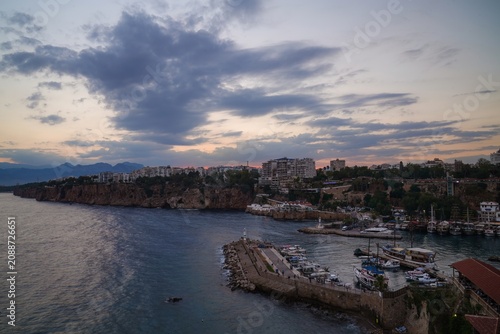 Kaleici Old Town, Antalya, Turkey. Marina and old harbor	
