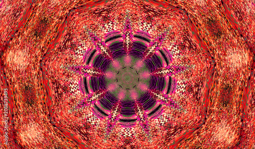 Foto A mesmerizing kaleidoscope pattern with rich, vivid colors
