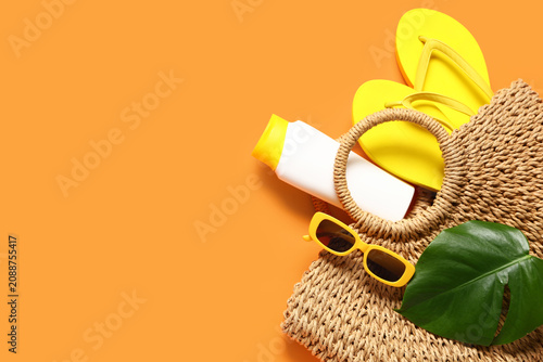 Bag with sunglasses, flip f...