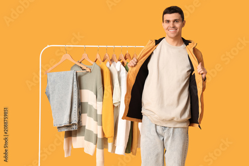 Handsome young happy man an...