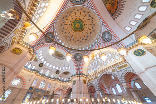 interior of an ottoman mosque 
