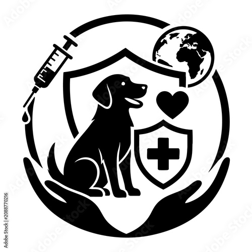 Canvas Print World Rabies Day