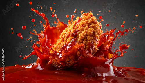 Fried Chicken Impact Crimson Glaze High Speed Splash