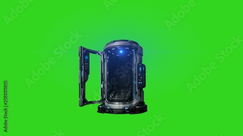 Cryogenic chamber green screen