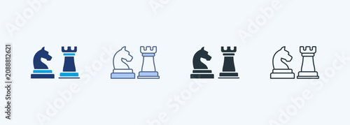 Canvastavla Chess Multiple Style Icon Collection