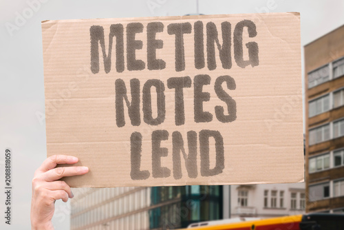 Fotografie "Meeting notes lend" Sharing the notes helps the team stay aligned