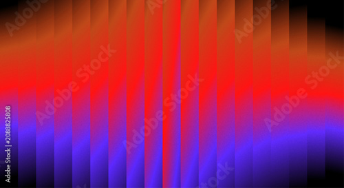 Vibrant vertical stripes create abstract gradient of red blue and orange with subtle lighting effects ideal for digital backgrounds and modern graphic design concepts.