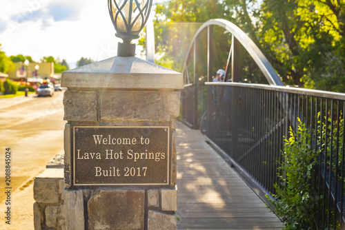 Foto Lava Hot Springs Pedestrian Bridge Idaho