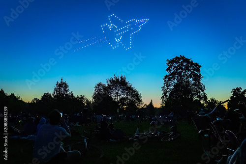 Patriotic Drone Show Boise 250th Independence Day