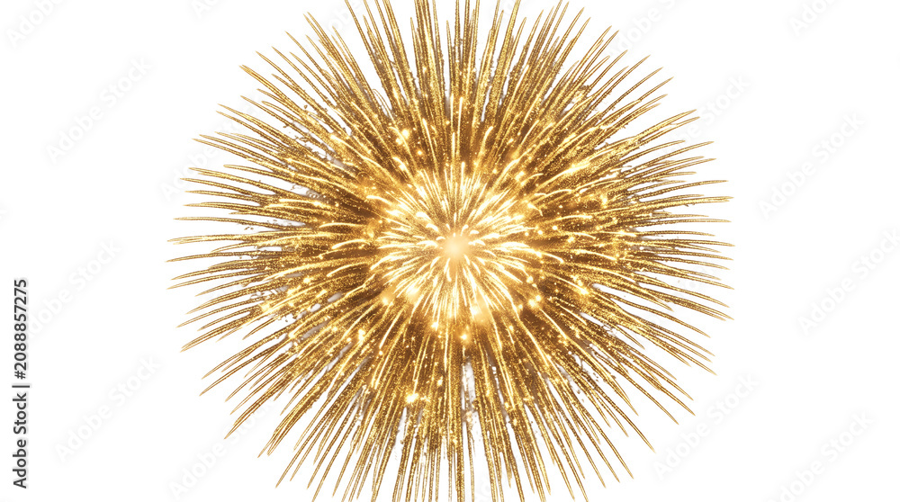Fototapeta premium Macro shot of a sharp sea urchin isolated on white background.